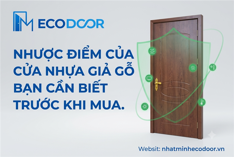 Nhược điểm của cửa nhựa giả gỗ bạn cần biết trước khi mua