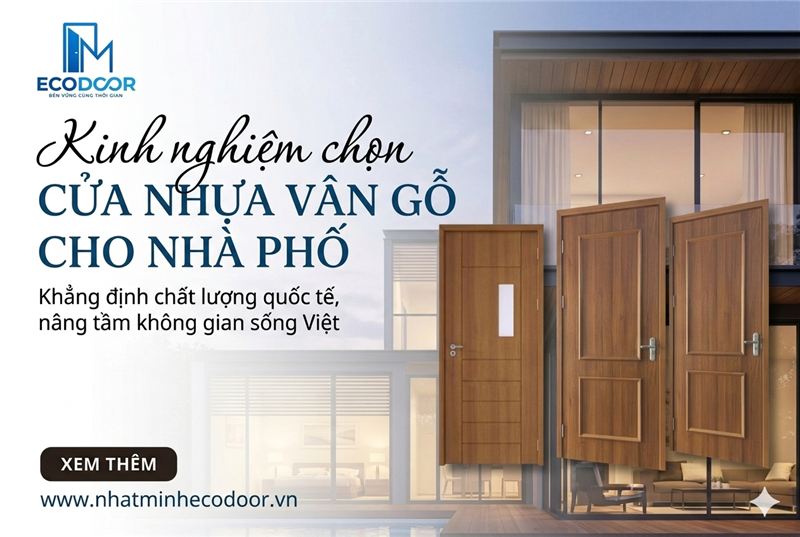Kinh nghiệm chọn cửa nhựa vân gỗ cho nhà phố 