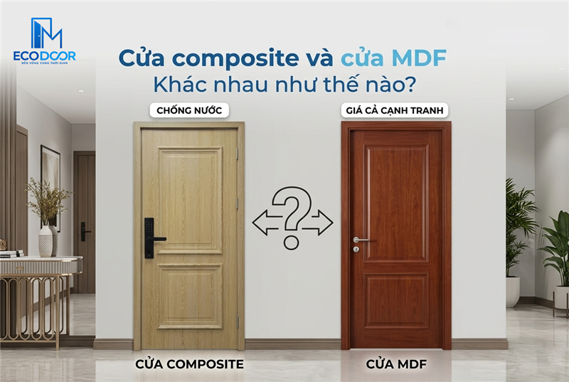 Cửa composite và cửa MDF: Khác nhau như thế nào?