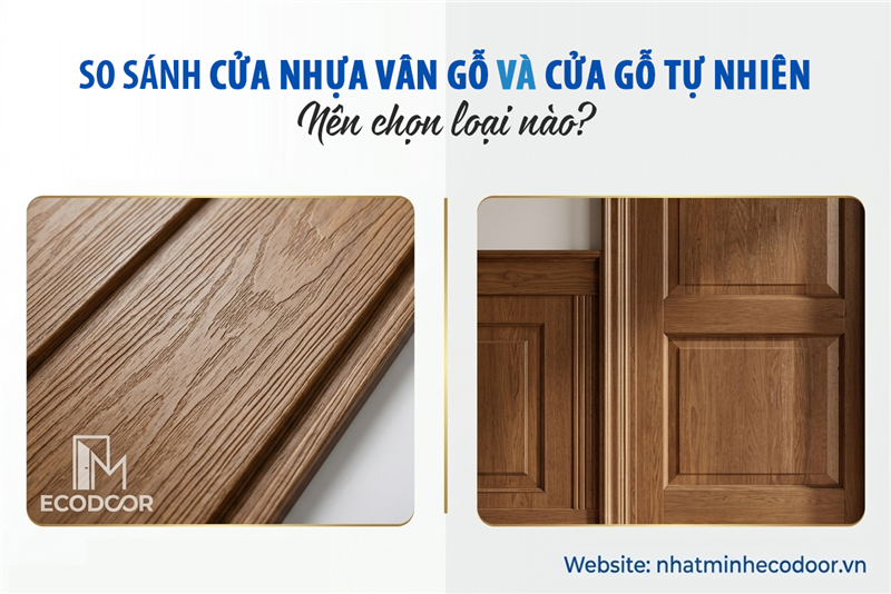 So sánh cửa nhựa vân gỗ và cửa gỗ tự nhiên: Nên chọn loại nào? 
