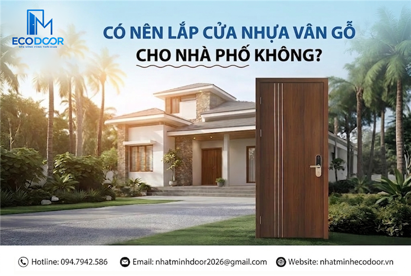 Có nên lắp cửa nhựa vân gỗ cho nhà phố không? 