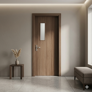 Cửa Composite thiết kế ô kính THN-PO