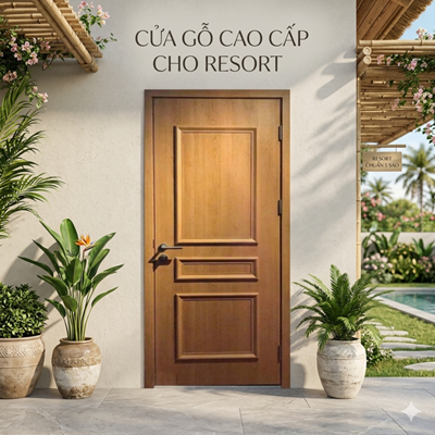 Mẫu thiết kế cửa nhà cho resort